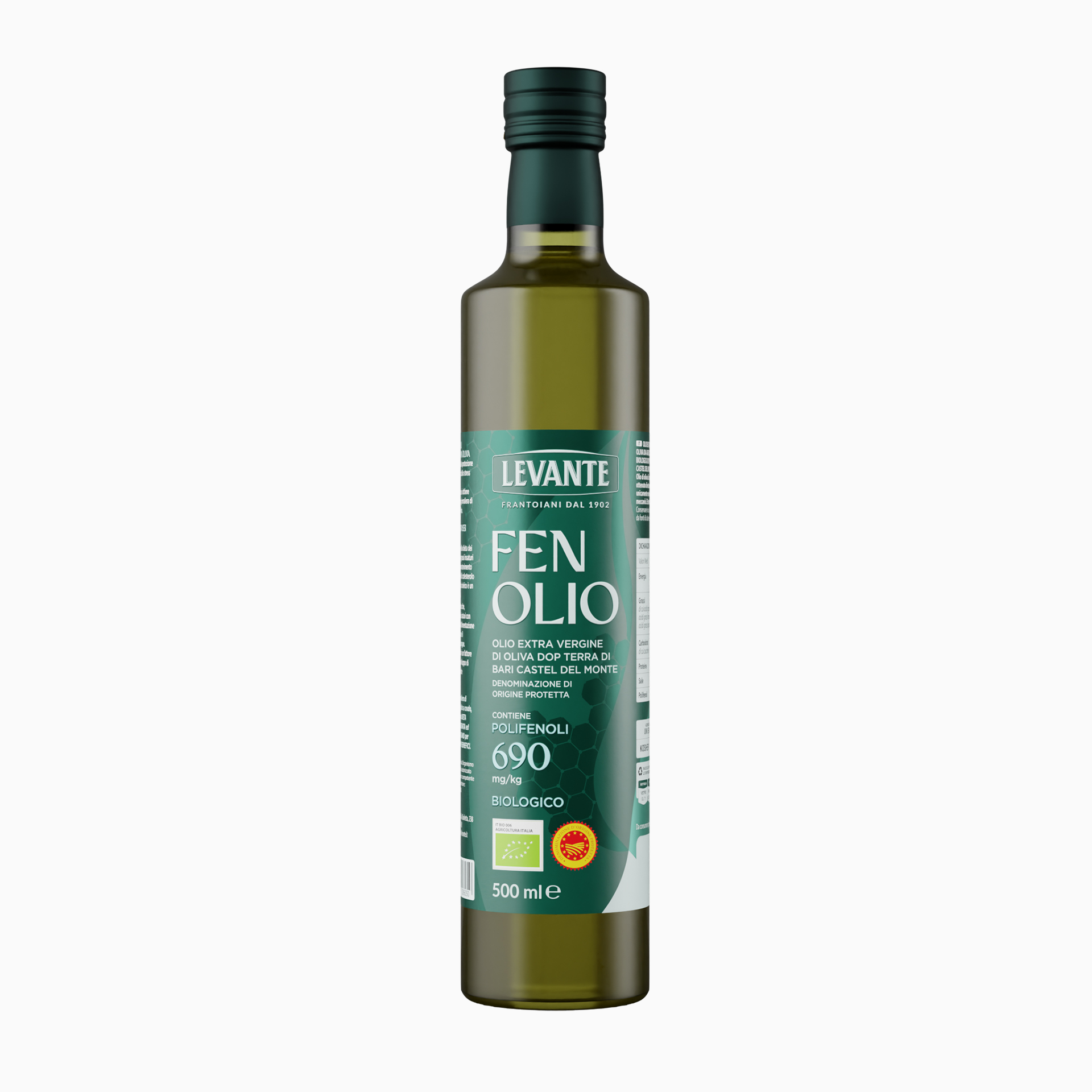 Fenolio - Aceite de Oliva Virgen Extra Ecológico DOP Terra di Bari Castel del Monte